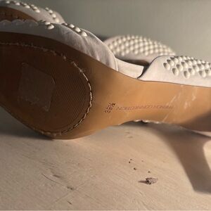 White Studded Women's Heels